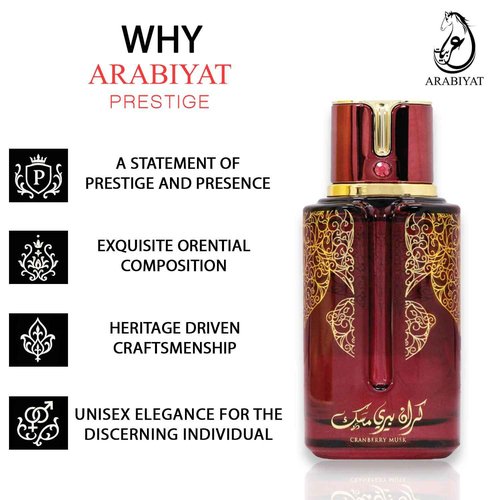 ARABIYAT Prestige Cranberry EDP Perfume For Unisex, 3.4FL.OZ