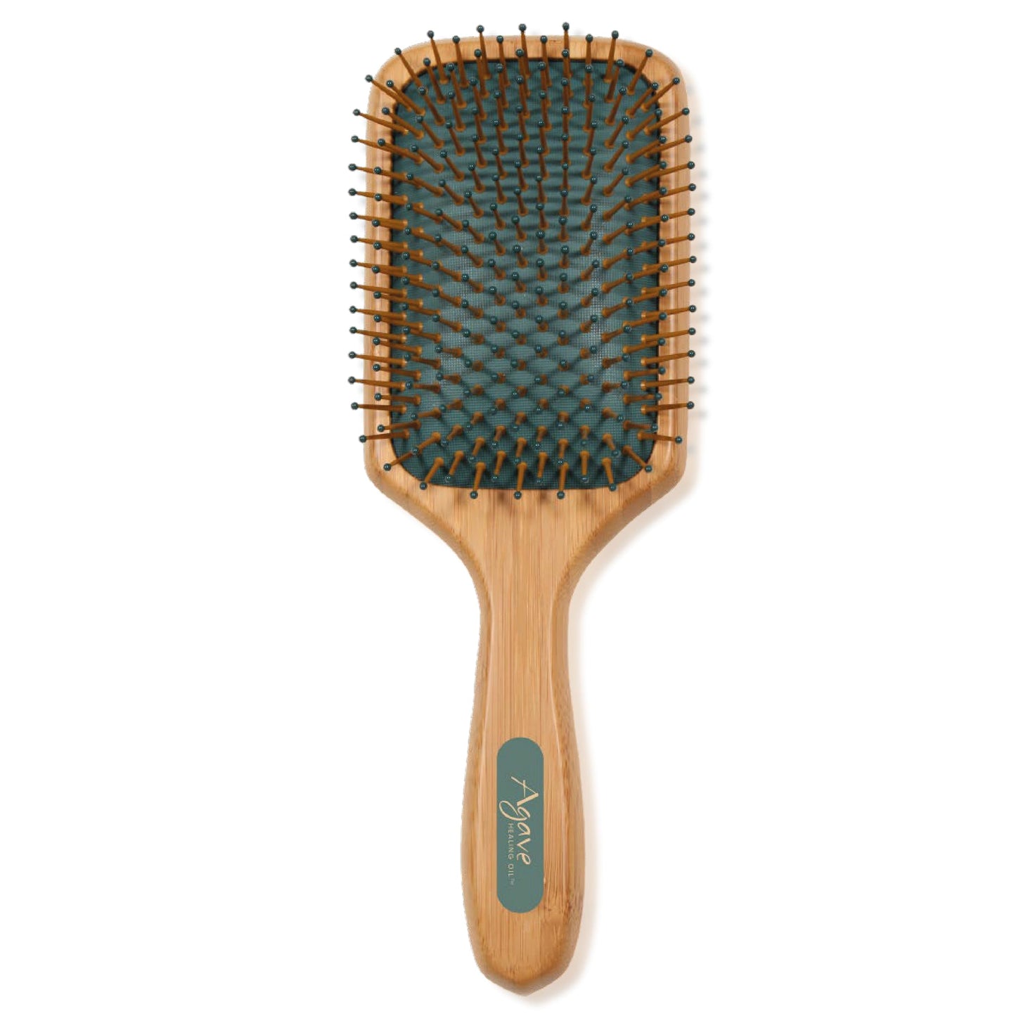 Agave Natural Bamboo Paddle Brush, Professional Quality, Eco-Friendly Detangling Hair Brush