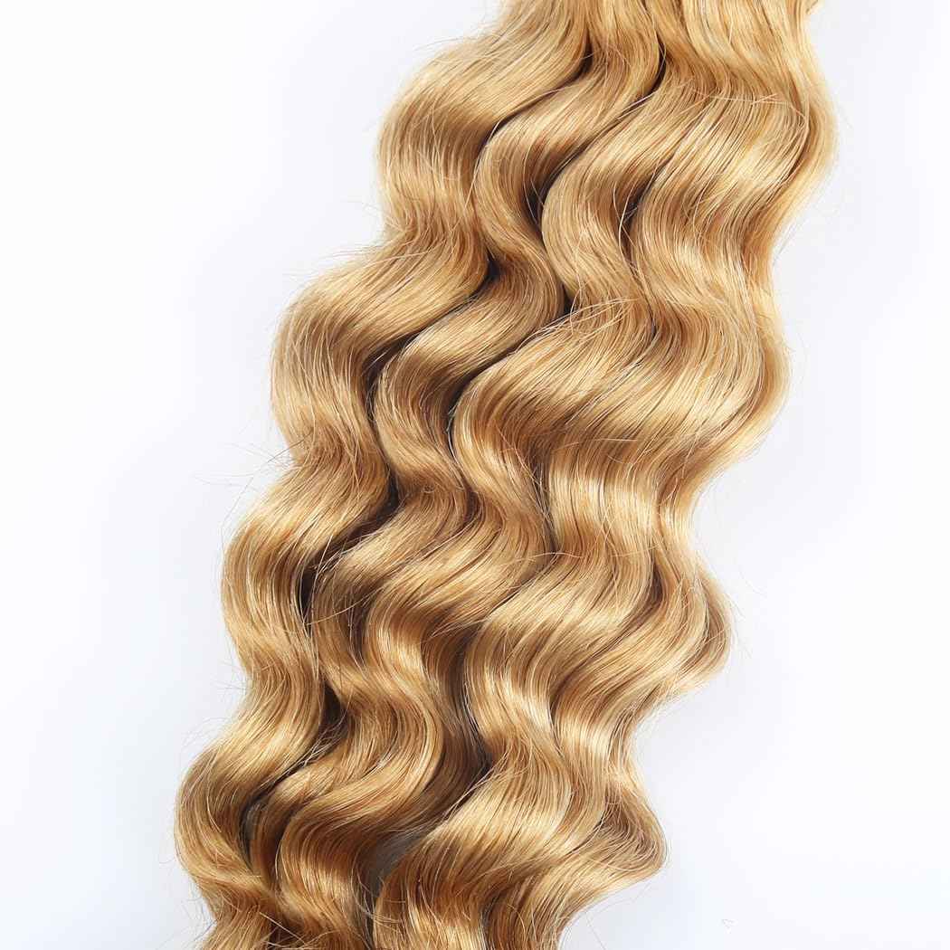 Odir Deep Wave Bulk Human Hair for Braiding No Weft 100% Unprocessed Brazilian Curly Braiding Human Hair Extensions Wet and Wavy Human Braiding Hair for Boho Braids 2 Bundles (20 Inch,27,100g)