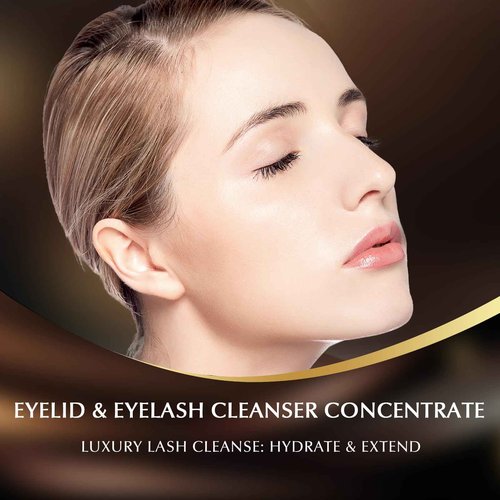 TWILASH BY DLY Premium Lash Cleanser Concentrate Bulk (500ml/17 fl.oz) - High Purity, Hyaluronic Acid, Collagen - 1 Bottle Makes 205oz - DIY Eyelash Extension Cleanser, Safe for Sensitive Eyes