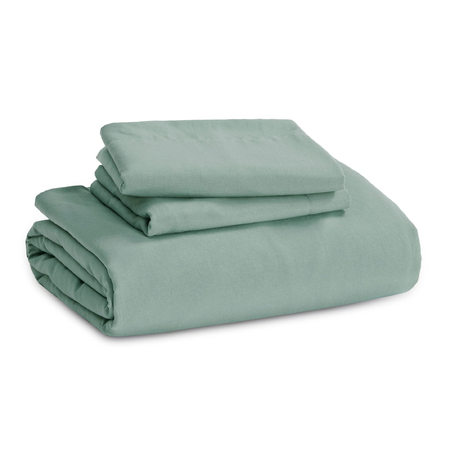 Bedsure Sage Green Twin Duvet Cover Set - Soft Prewashed Duvet Cover Twin Size, 2 Pieces, 1 Duvet Cover 68x90 Inches with Zipper Closure and 1 Pillow Sham, Comforter Not Included