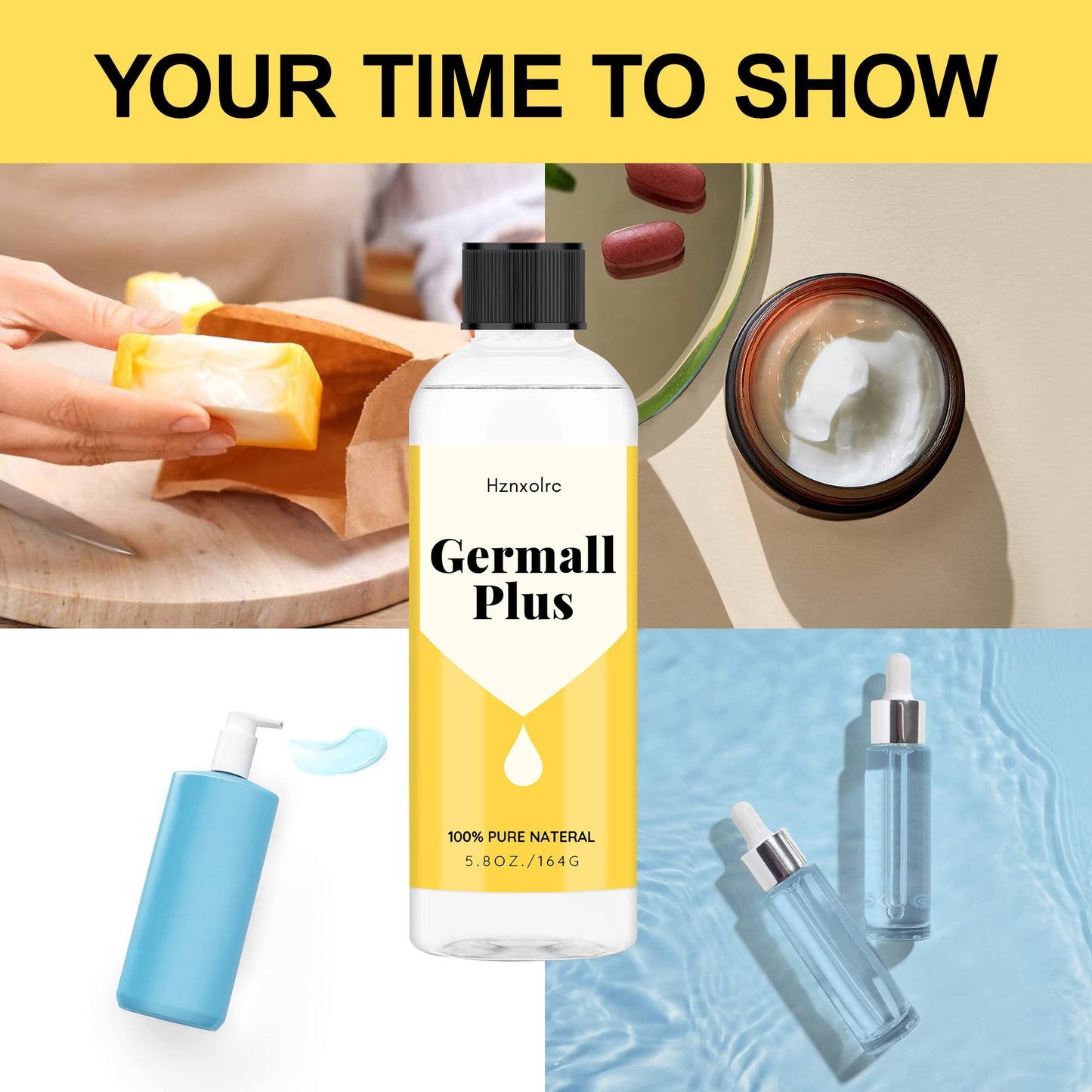 5.8 oz Liquid Germall Plus Preservative - Clear Liquid - Excellent Broad Spectrum Natural Preservative