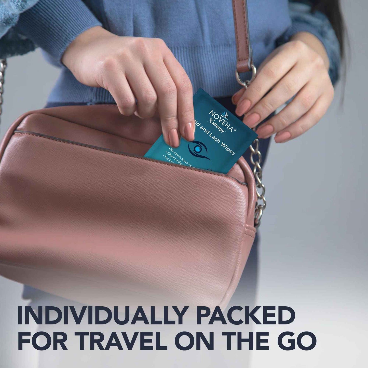 NOVEHA 180Pcs Allergy Relief Eyelid Wipes | Pre-moistened Hypoallergenic Eye Cleansing Pads, Reduce Itchiness, Redness & Discomfort Caused By Allergy, Clean, Soothe & Remove Debris (3 Pack)