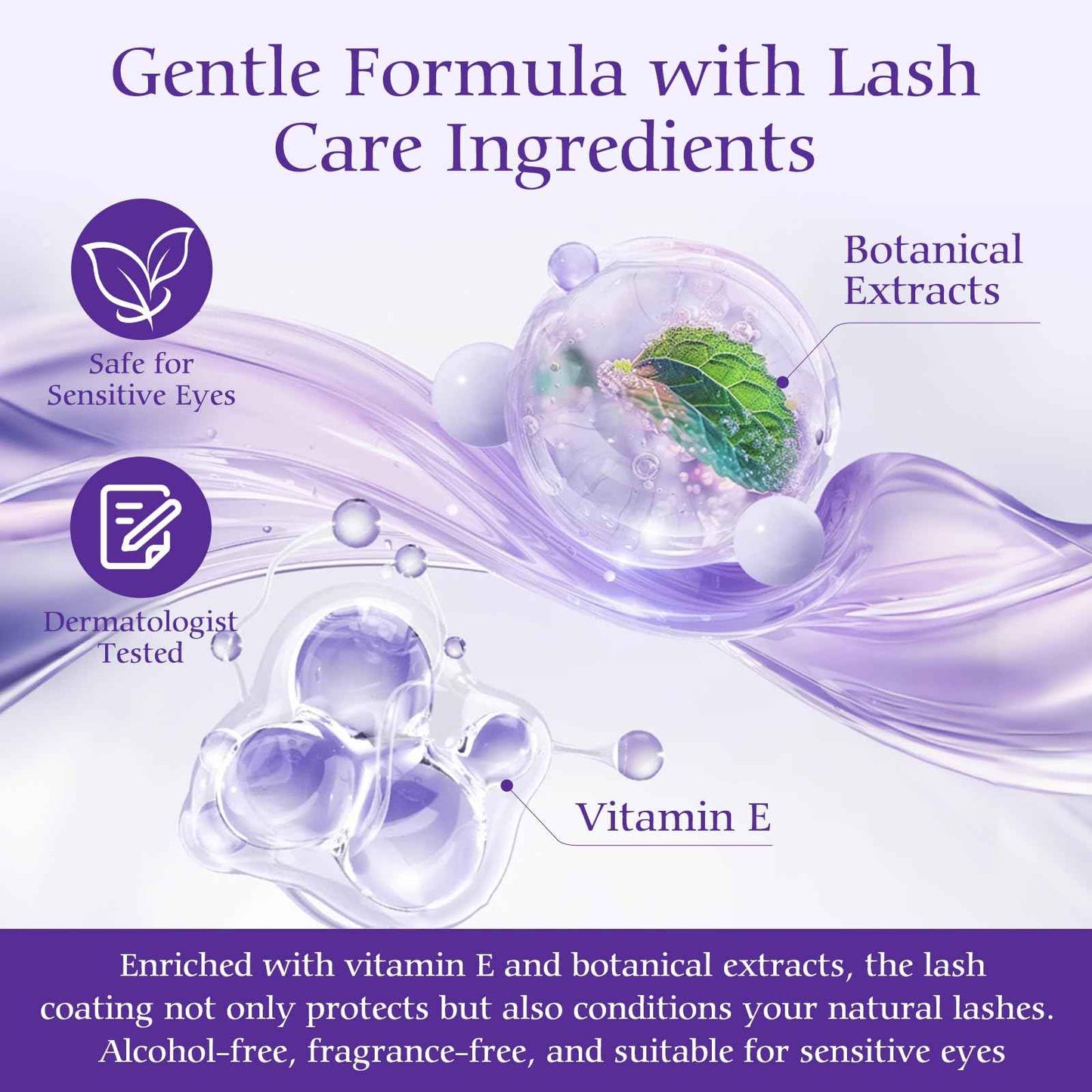 Lash Cluster Glue, Lash Cluster Bond & Seal, 2-in-1 Adhesive for Eyelash Extensions, 72H Waterproof & Long-Lasting Hold,Non-Irritating Gentle Formula, Strong Hold Bond and Seal