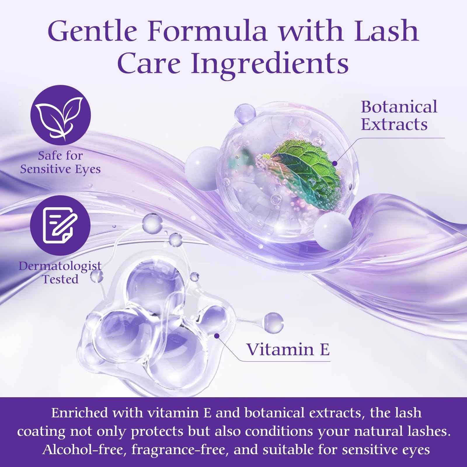 Lash Cluster Glue, Lash Cluster Bond & Seal, 2-in-1 Adhesive for Eyelash Extensions, 72H Waterproof & Long-Lasting Hold,Non-Irritating Gentle Formula, Strong Hold Bond and Seal