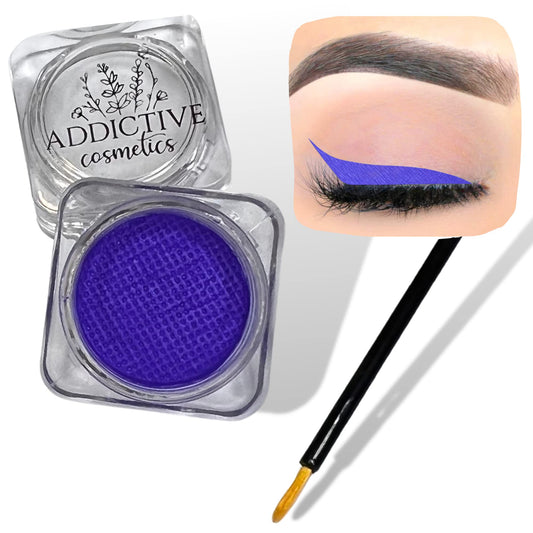 Wet Liners Parent- Cake Eyeliner with Applicator Brush - Water Activated Dry Pressed Eyeliner - Long-Lasting, Vibrant Color, Smudge Resistant - Vegan Cruelty Free Paraben Free (Matte Grape)