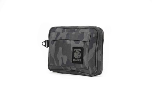 DIME BAGS Smell-proof Boss with Lock Padded Pouch with Activated Carbon Technology | 3-Digit Combo Lock | Low-Profile, Sleek Design (5 Inch, Camo)