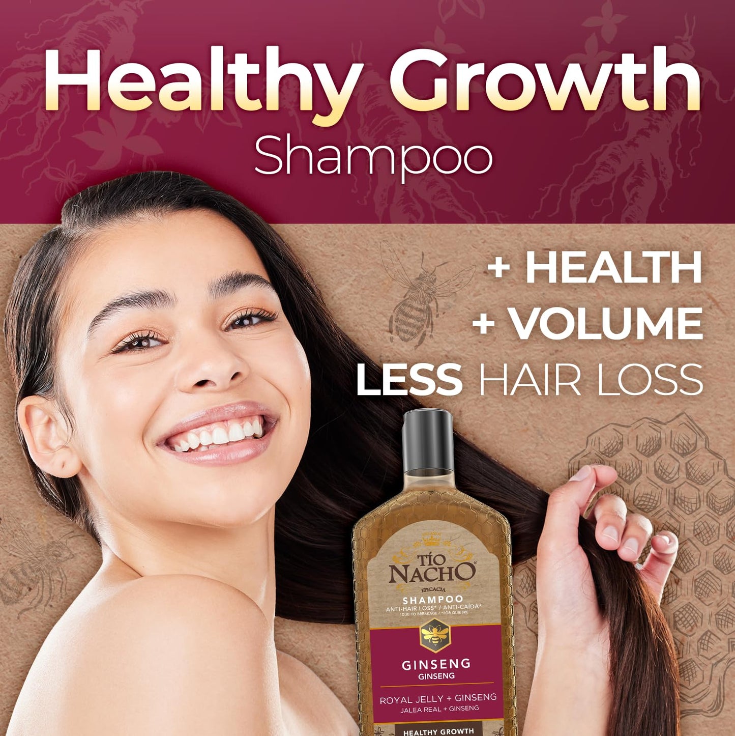 Tio Nacho Ginseng Shampoo value (Pack of 3)