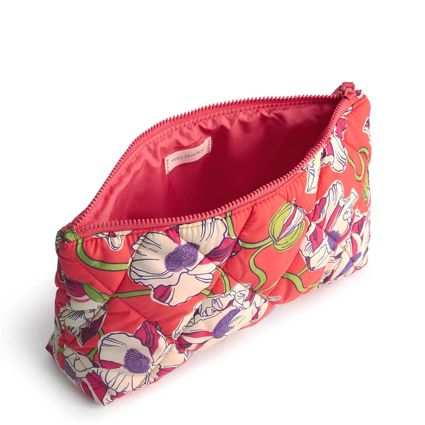 Vera Bradley Women's Featherweight Medium Pouch, Swirling Poppies, One Size