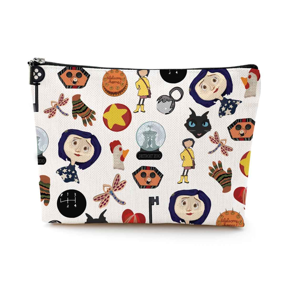 LONGXIN Mr. Bobinsky Cosmetic Make up Bag The Secret Door Lover Gift Ghost Mom Cartoon Movie Merch Makeup Zipper Pouch Bag