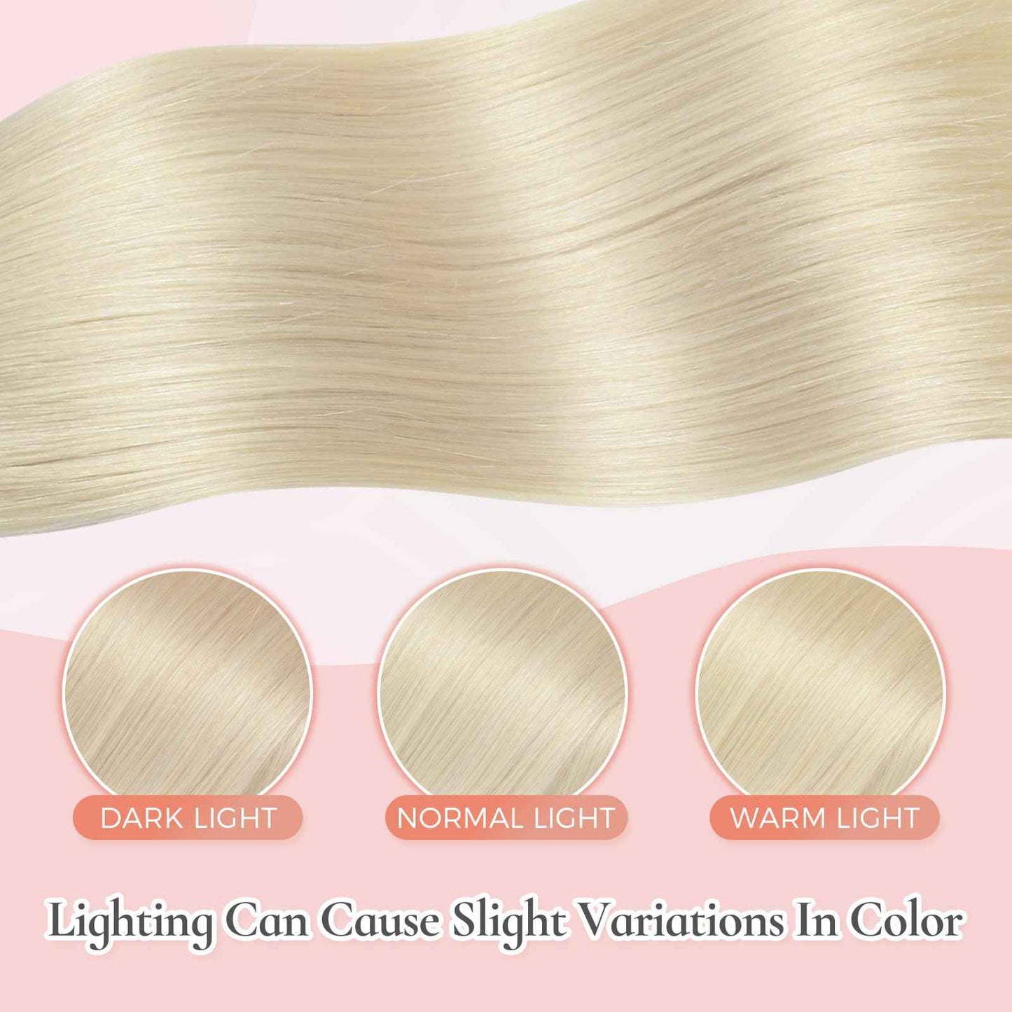 MEI YUAN LIN Clip In Hair Extensions Real Human Hair Platinum Blonde Hair Extensions Clip Ins Silky Soft 18 Inch 5pcs 80g