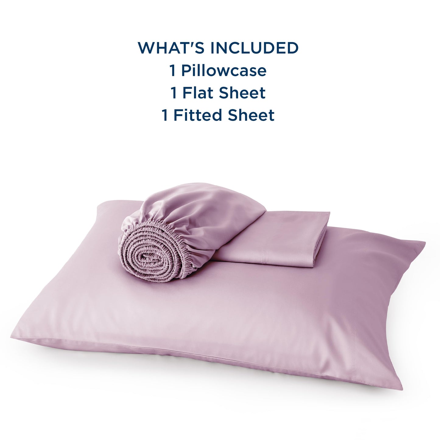 Bedsure Twin Sheets Set, Cooling Sheets Twin Size Bed Set, Rayon Derived from Bamboo, Twin Size Sheets, Breathable & Soft Bed Sheets, Hotel Luxury Silky Bedding Sheets & Pillowcases, Lavender