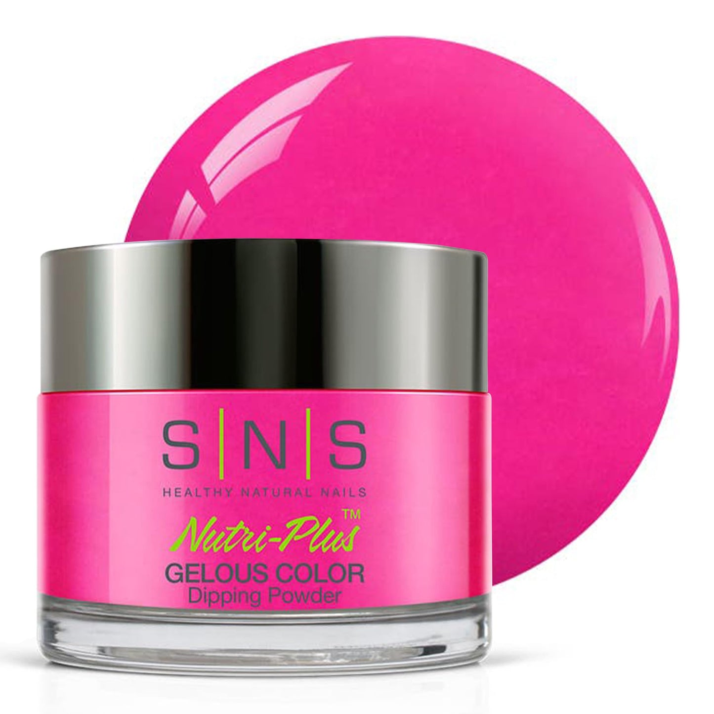 SNS Nail Dip Powder, Gelous Color Dipping Powder - Beach Hair (Pink/Magenta, Cream) - Long-Lasting Dip Nail Color Lasts 14 Days - Low-Odor & No UV Lamp Required - 1.5oz