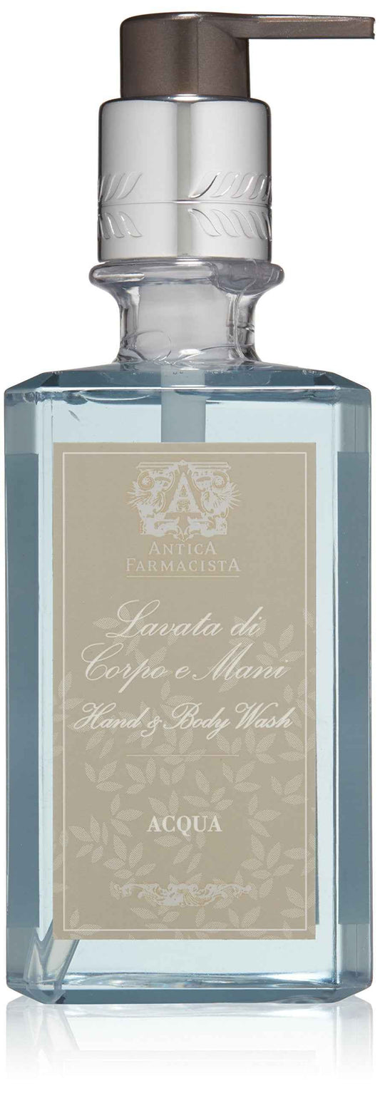 Antica Farmacista Hand & Body Wash - Luxury Nourishing Body Wash - Hydrating Hand Cleansing Wash - Bath & Body Gift - Acqua, 10 fl oz