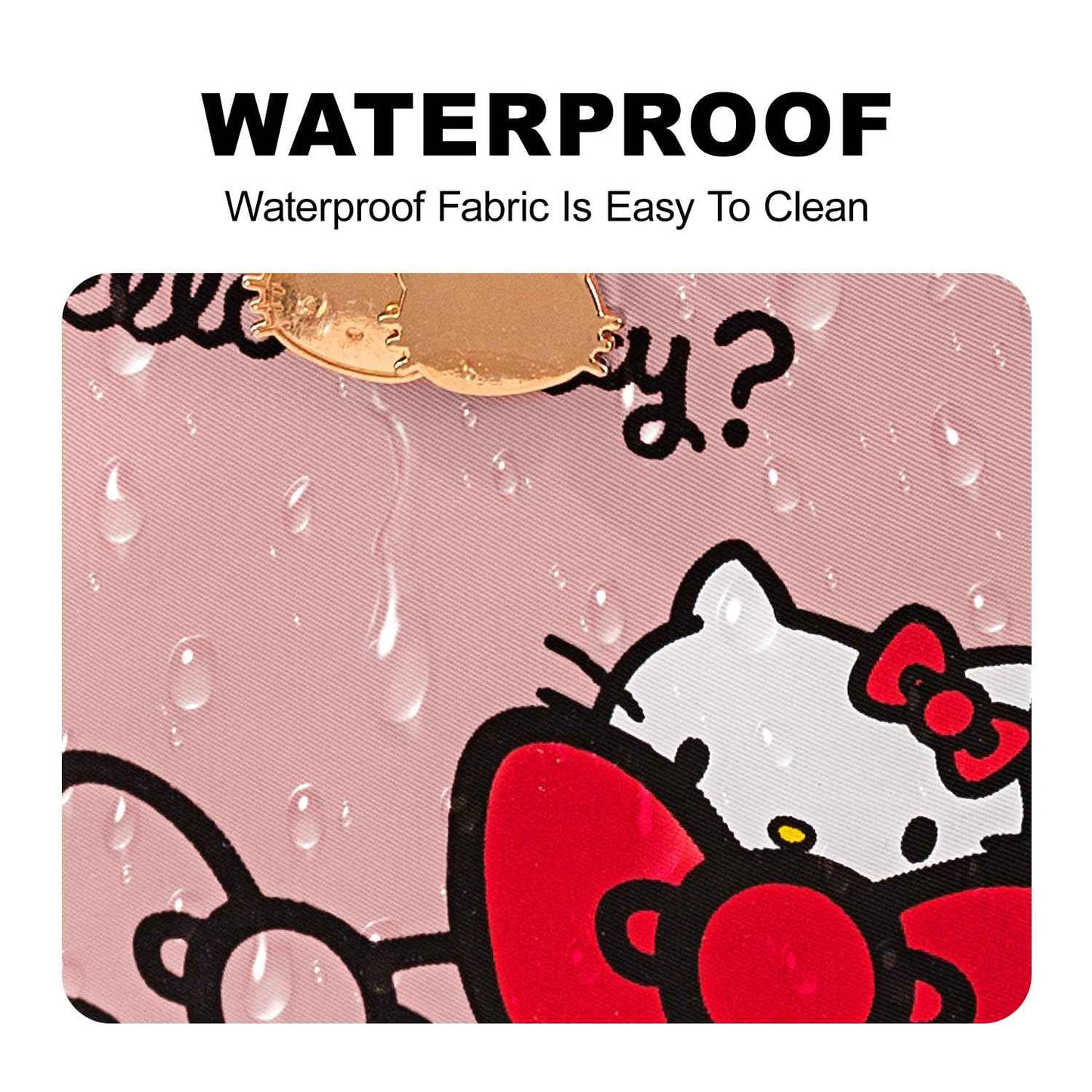 AmBealla Makeup Bag Large Waterproof Cosmetic Bags with Makeup Brush Holder, Cute Printed Makeup Organizer for Women Traveling,Portable Toiletry Bag for Girls