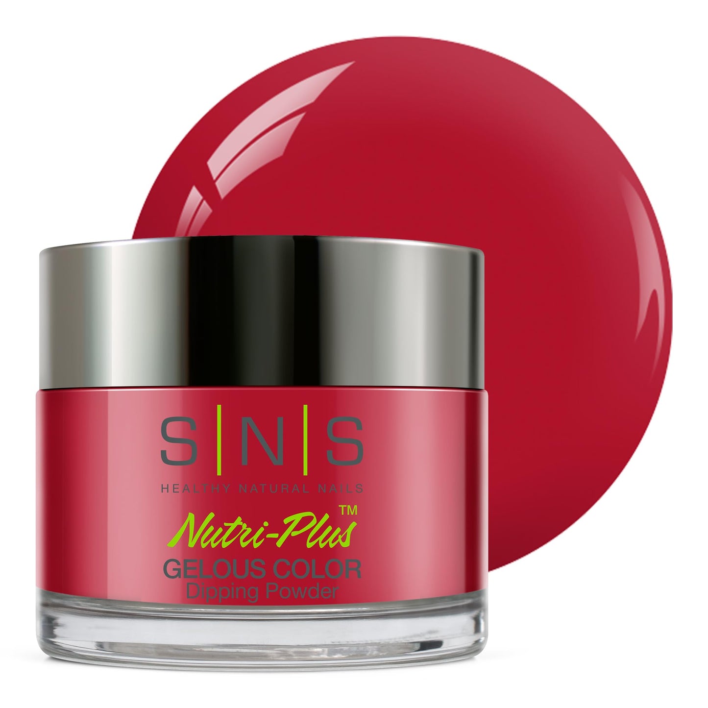 SNS Nail Dip Powder, Gelous Color Dipping Powder - Matching PJs (Red) - Long-Lasting Dip Nail Color Lasts 14 Days – Low-Odor & No UV Lamp Required - 1 oz