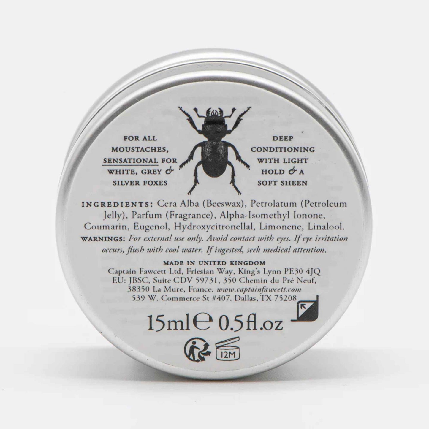 CAPTAIN FAWCETT Bianco Classico Moustache Wax 15ml