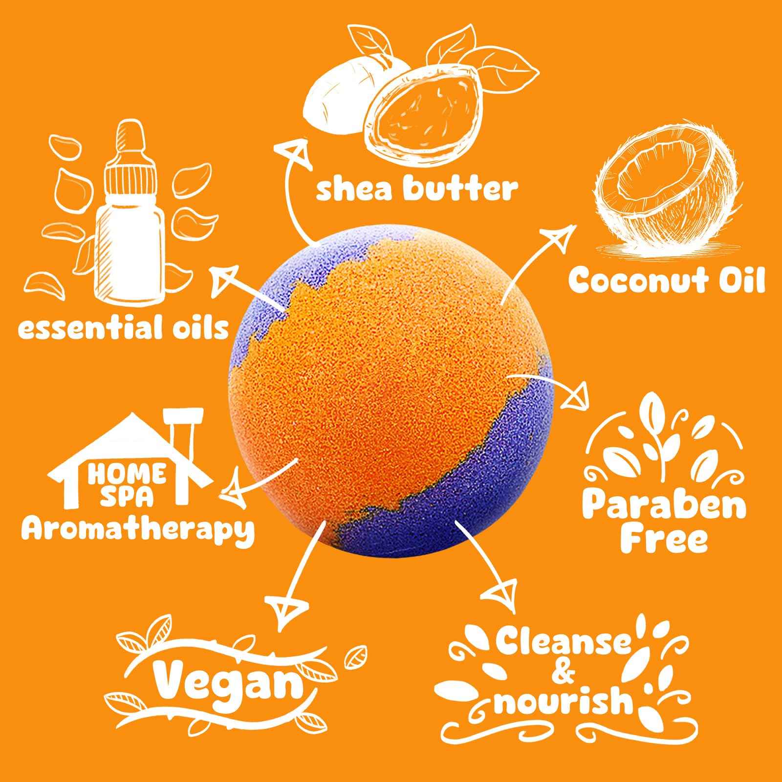 Zippytots Kids Bath Bombs with Food Toys Inside, 16 Pack Colorful Surprise Bath Fizzies Set, Organic Fizzy Bubble Bath Bombs for Girls & Boys, Ages 3+