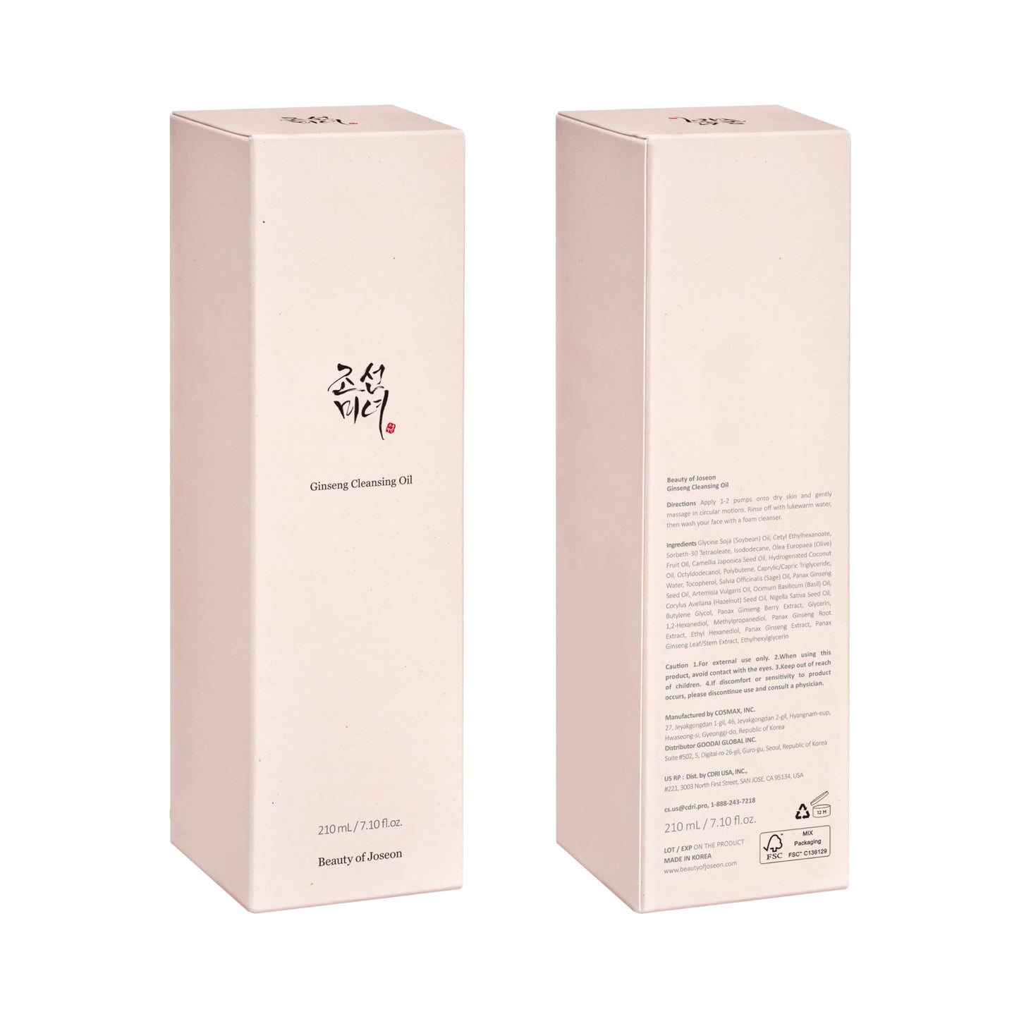 Beauty of Joseon Revive Eye Serum with Ginseng Cleansing Oil for Fine Lines Dark Circles Wrinkles Makeup Remover for Sensitive Skin