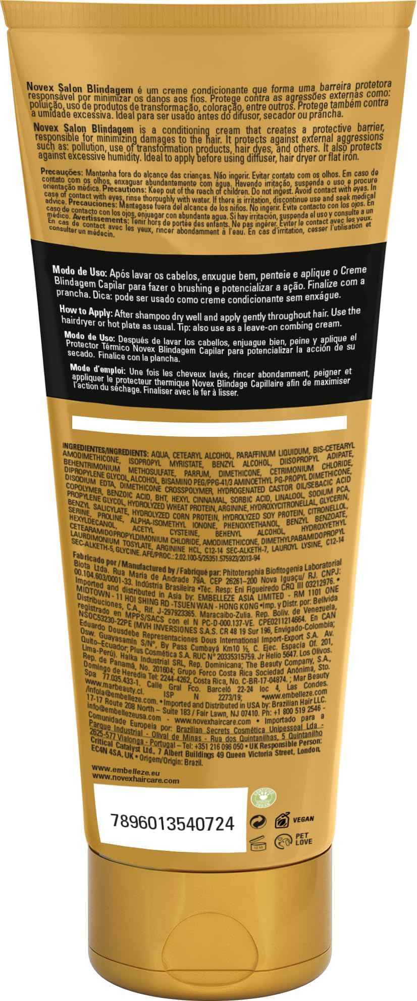 Novex Blindagem Thermal Protector Leave In 14 oz - Heat Protectant