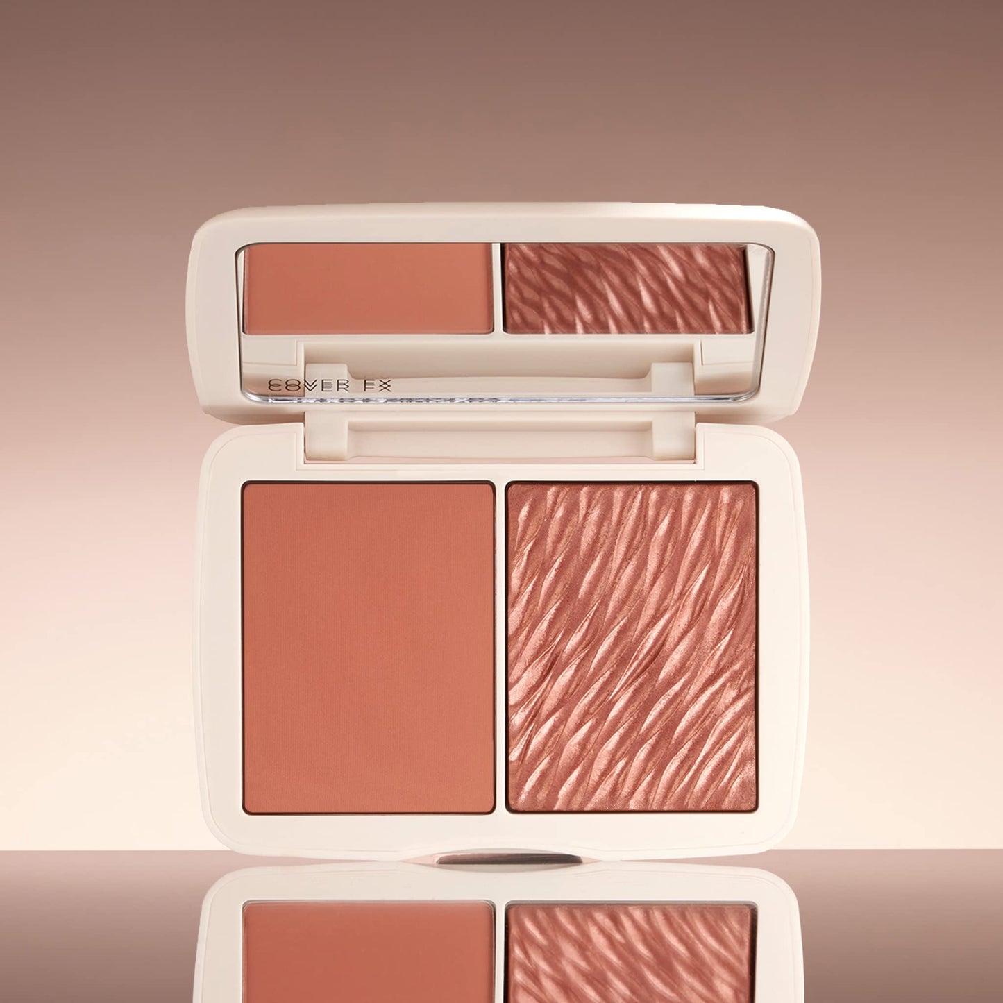 COVER FX Monochromatic Powder Blush Duo - Warm Honey: Bronzed Rose - Matte + Shimmer Finish - Create Custom, High Impact Color