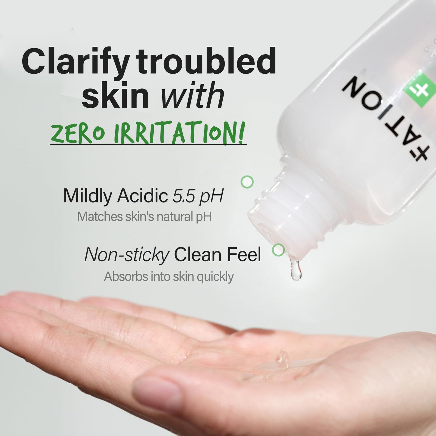 FATION NOSCA9 Trouble Serum S | Hydrating cica kbeauty Serum for Face w/Centella Asiatica, Panthenol & Apple Extract | Calming Facial Madecassoside Serum Korean Skin Care (Pack of 1, 1.01 Fl Oz)