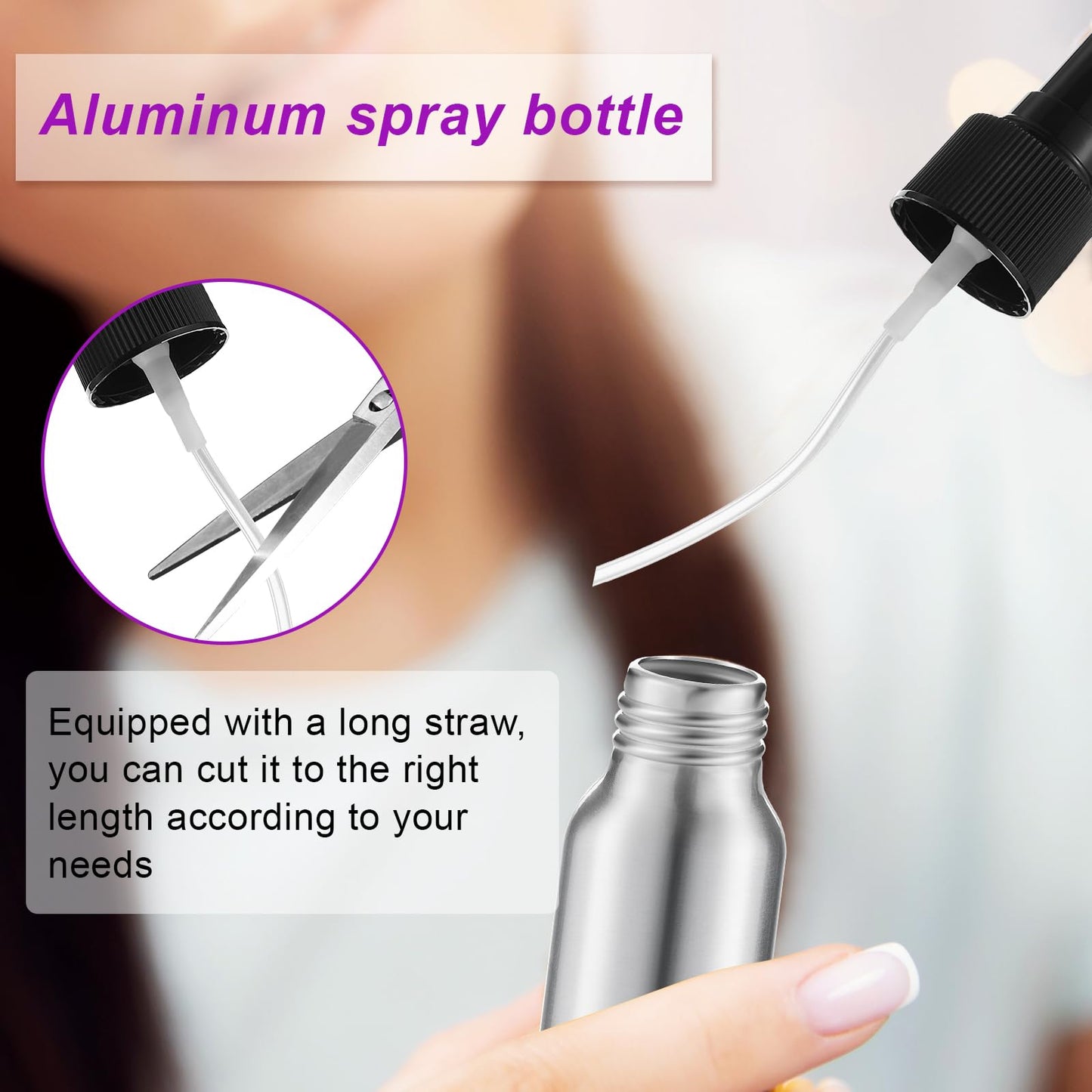 Tessco 2.7oz/ 80ml Aluminum Fine Mist Spray Bottles Reusable Metal Atomizer Bottles Fine Mist Sprayer Essential Oil Storage with Black Pump for Travel Cosmetic Perfume Toner Face Spray(30 Pcs)