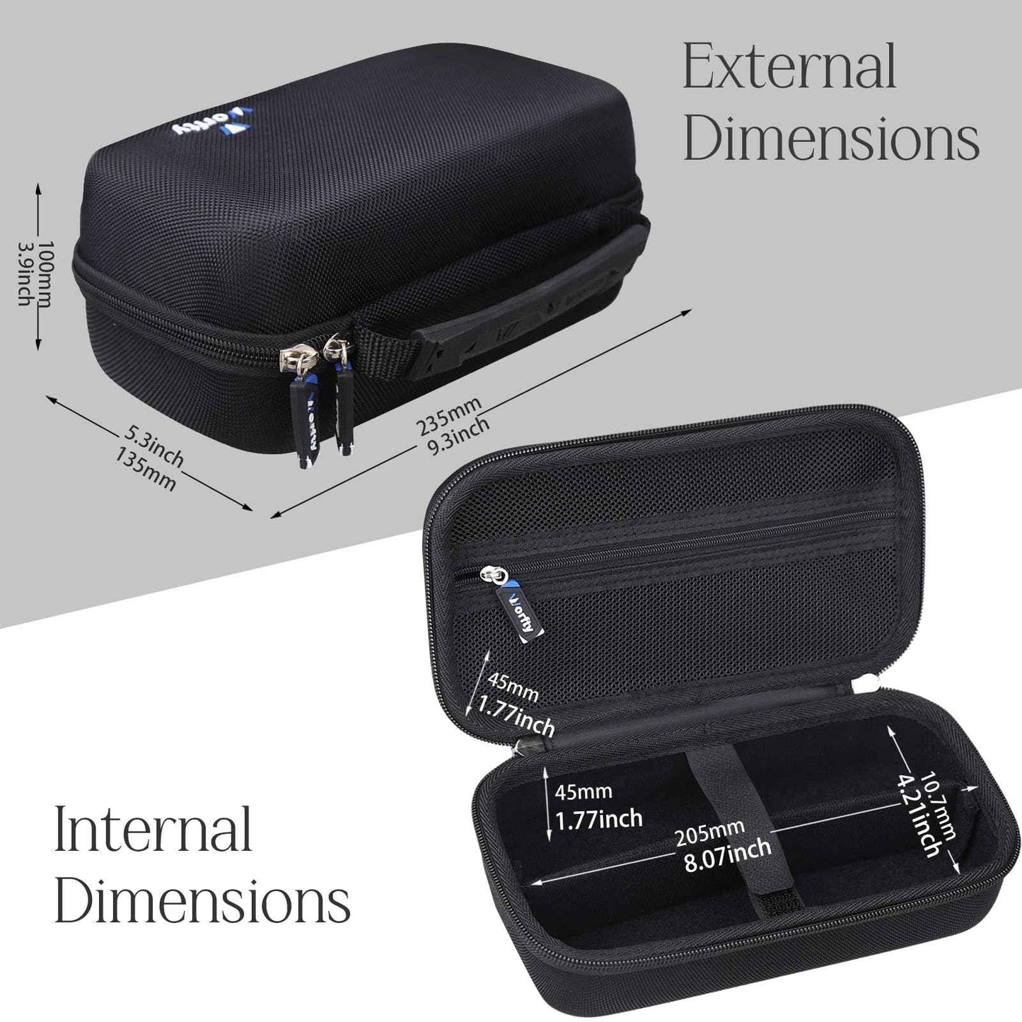 Hard Travel Case for Novah/Jack & Rose/Ufree Hair Clippers and Trimmers Set, Beard Trimmer Grooming Storage Holder for Hair Trimmers Set (Case Only) (Black)