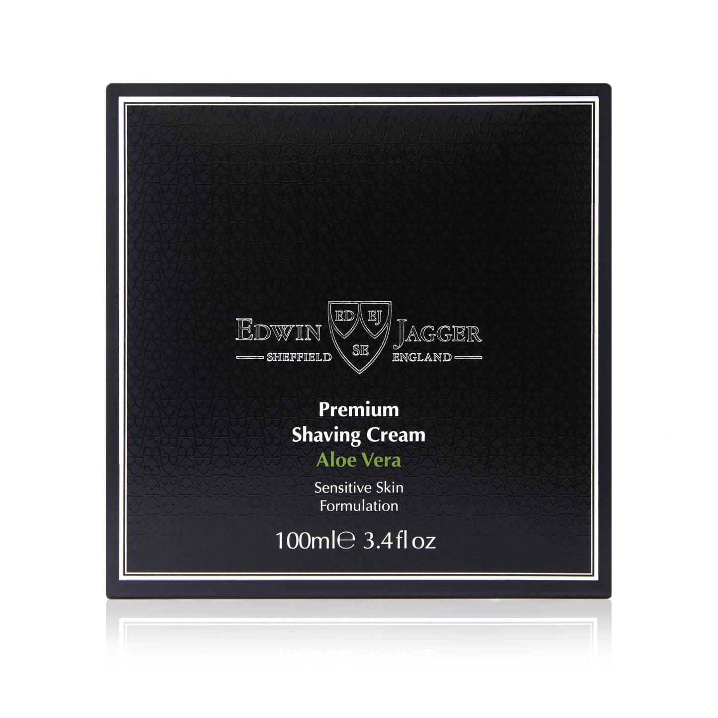 Edwin Jagger 99.9% Natural Premium Shaving Cream, 100ml Tub - Aloe Vera, 3.4-Ounce