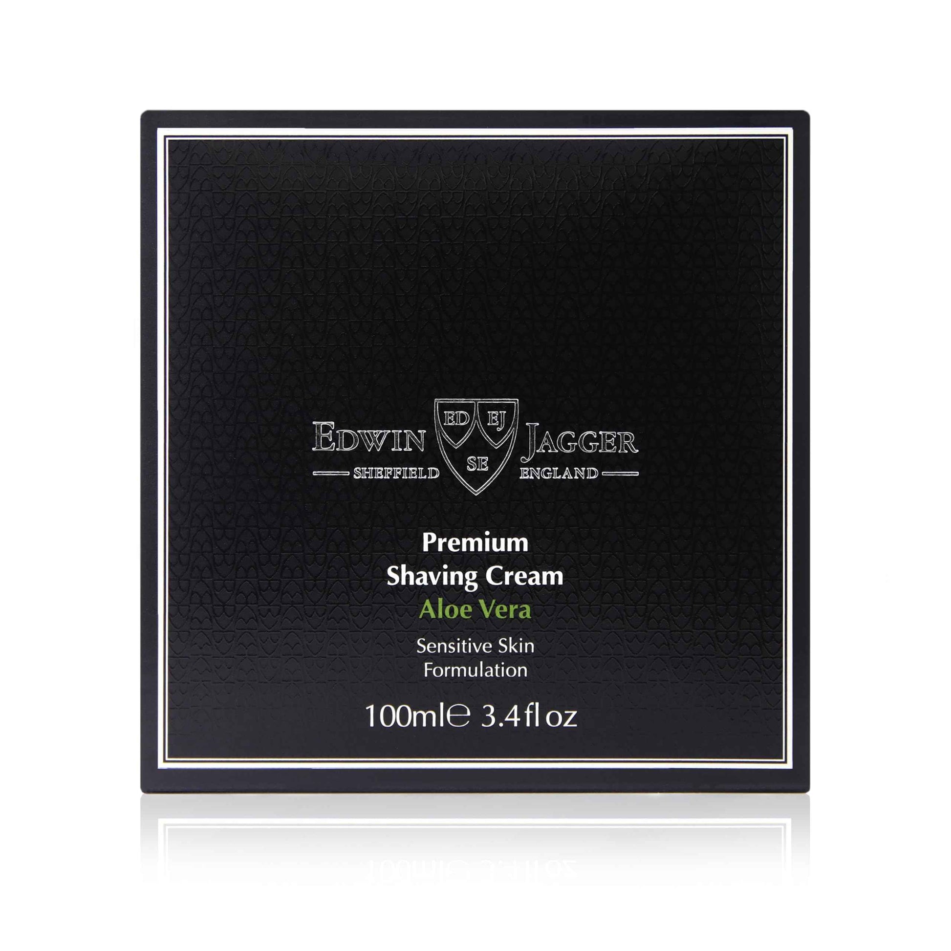 Edwin Jagger 99.9% Natural Premium Shaving Cream, 100ml Tub - Aloe Vera, 3.4-Ounce