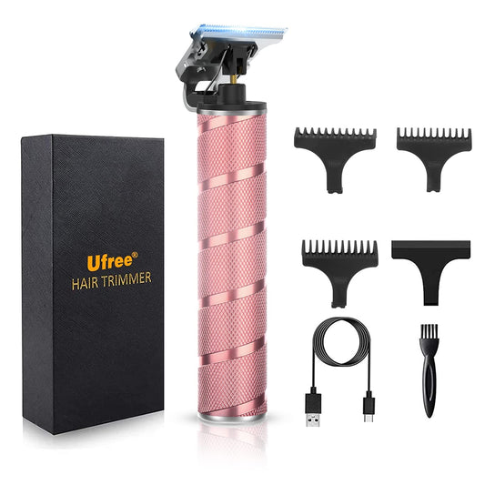 Ufree Hair Trimmer for Women, Bikini Trimmer Electric Razors Shaver for Women Grooming, Waterproof Hair Clippers Hair Cutting Kit, Gifts for Women (Rose Gold)