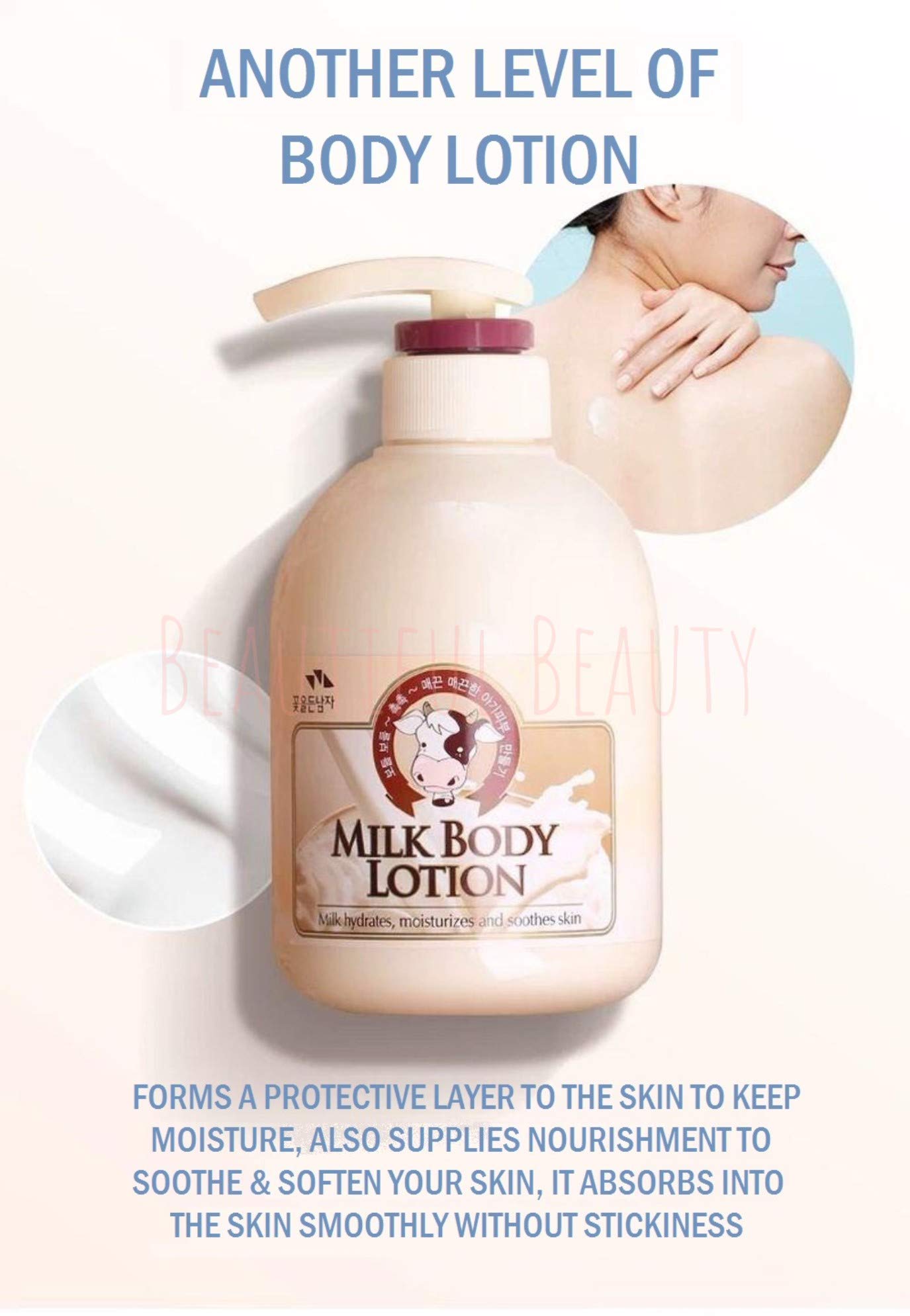 SOMANG MILK BODY SHOWER 750ml + BODY LOTION 500ml SET