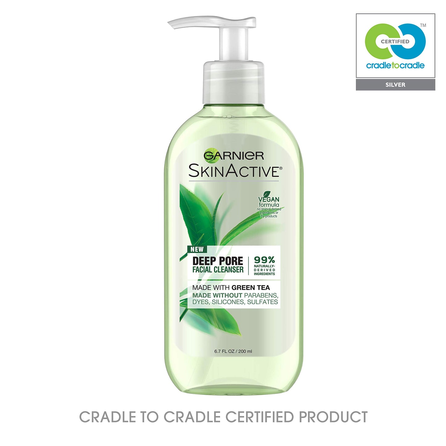 Garnier SkinActive Face Wash with Green Tea, Oily Skin, 6.7 fl. oz.