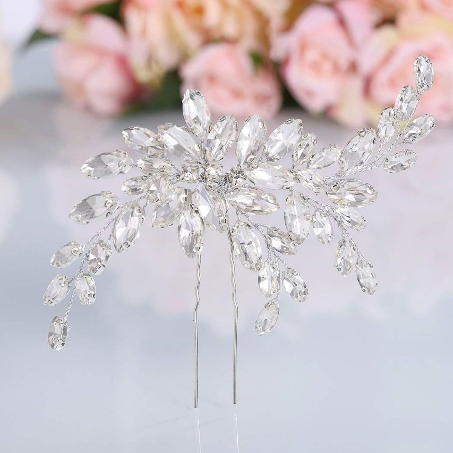 AUNEAL Hair Accessories Set for Women Wedding Hair Pins Hair Clips Headpieces Hair Jewelry for Girls for Brides Bridesmaids