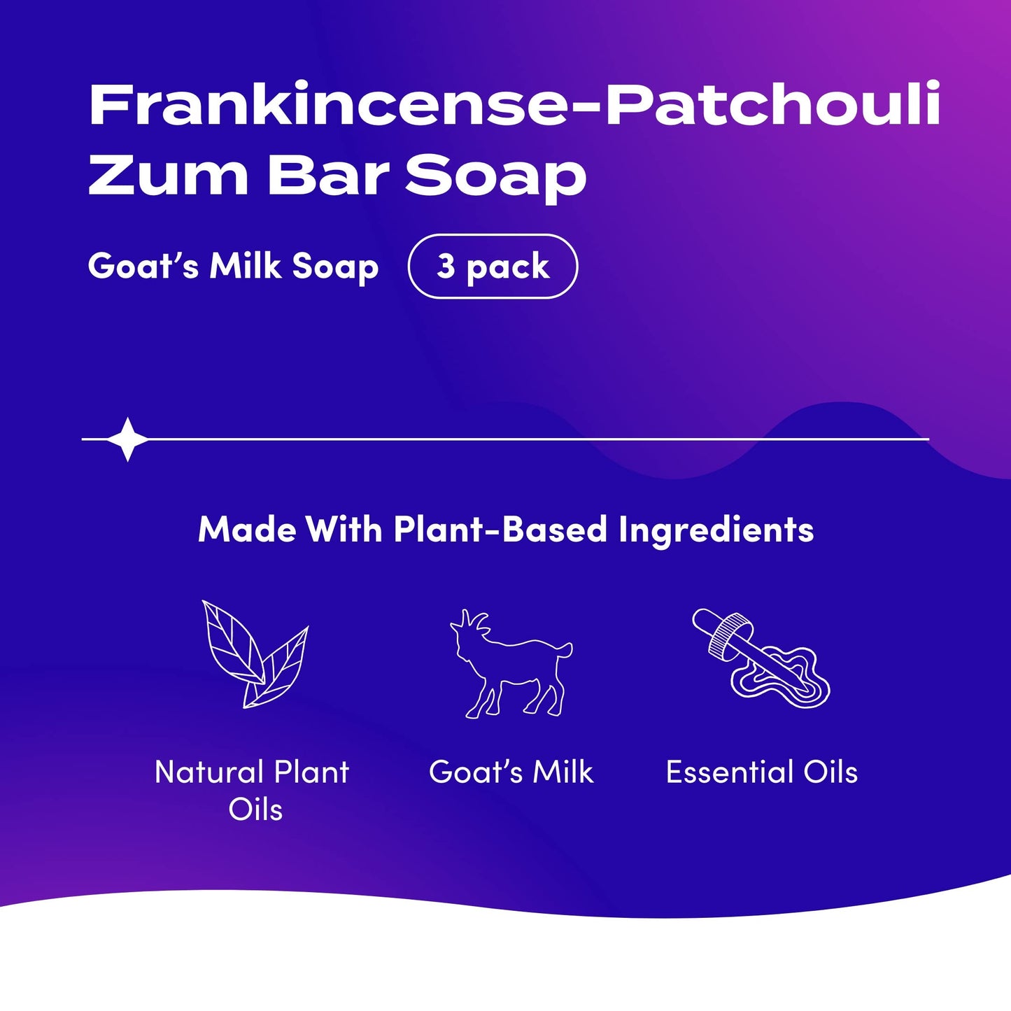 Zum Bar Goat's Milk Soap - Lavender-Lemon & Patchouli - 3 oz - 3 Pack