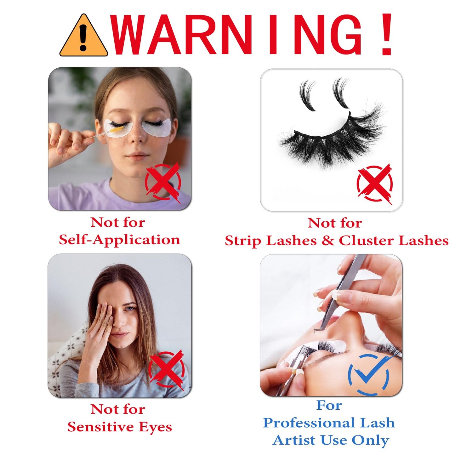 Lash Glue for Eyelash Extensions, 1 Sec Drying Time, Stong Hold 7-8 Weeks, Long Lasting Eyelash Glue, Professional Use Only (NOT for self-Application, Black, 5 ml)…