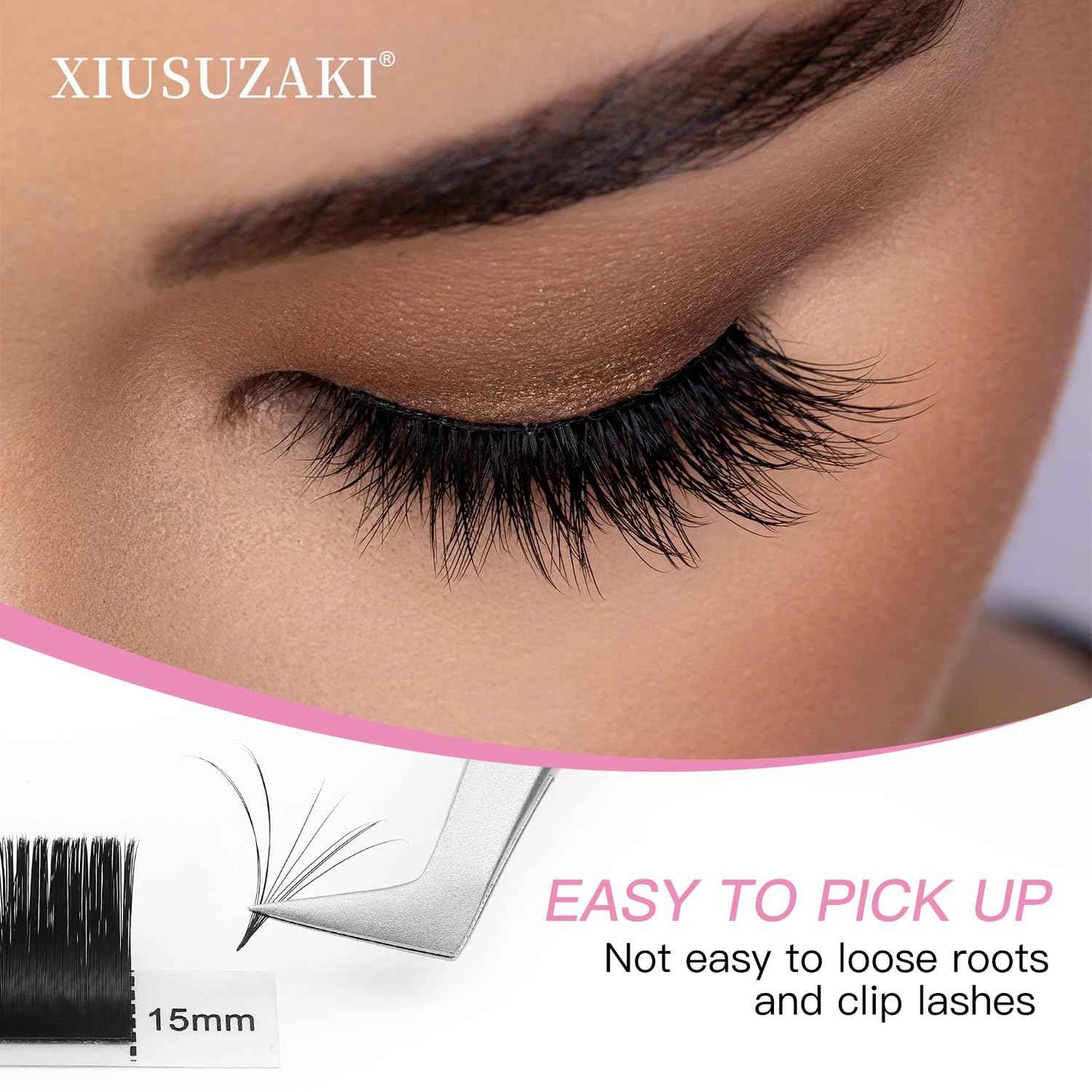 Lash Tweezers For Eyelash Extensions Fiber Tip Lash Tweezers Pink Straight/Curved Tweezer(Pink,X02)