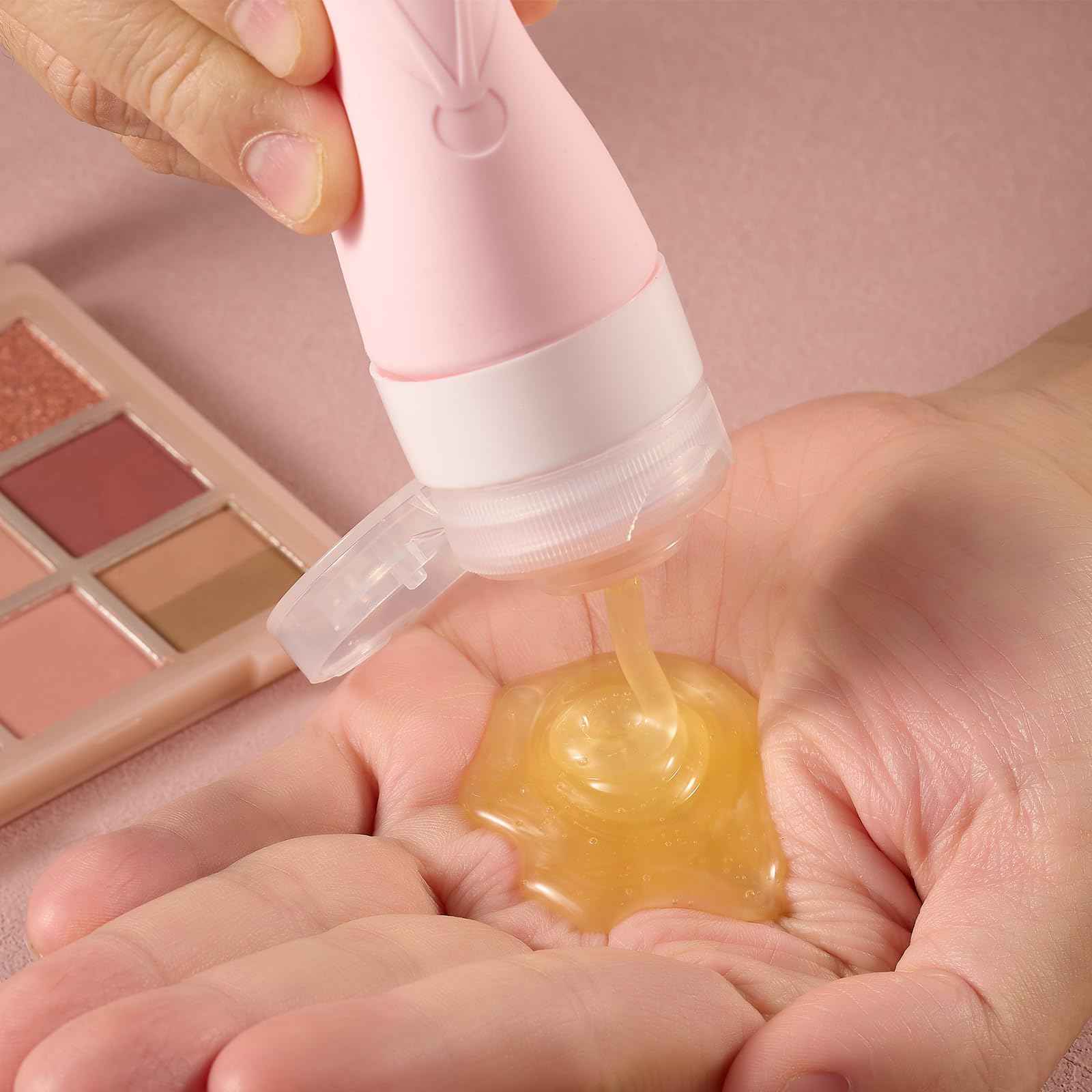 INSFIT Travel Bottles for Toiletries, TSA Approved 3oz Travel Size Containers, BPA Free Leak Proof Squeezable Silicone Tubes for Shampoo Conditioner Lotion Soap with Labels