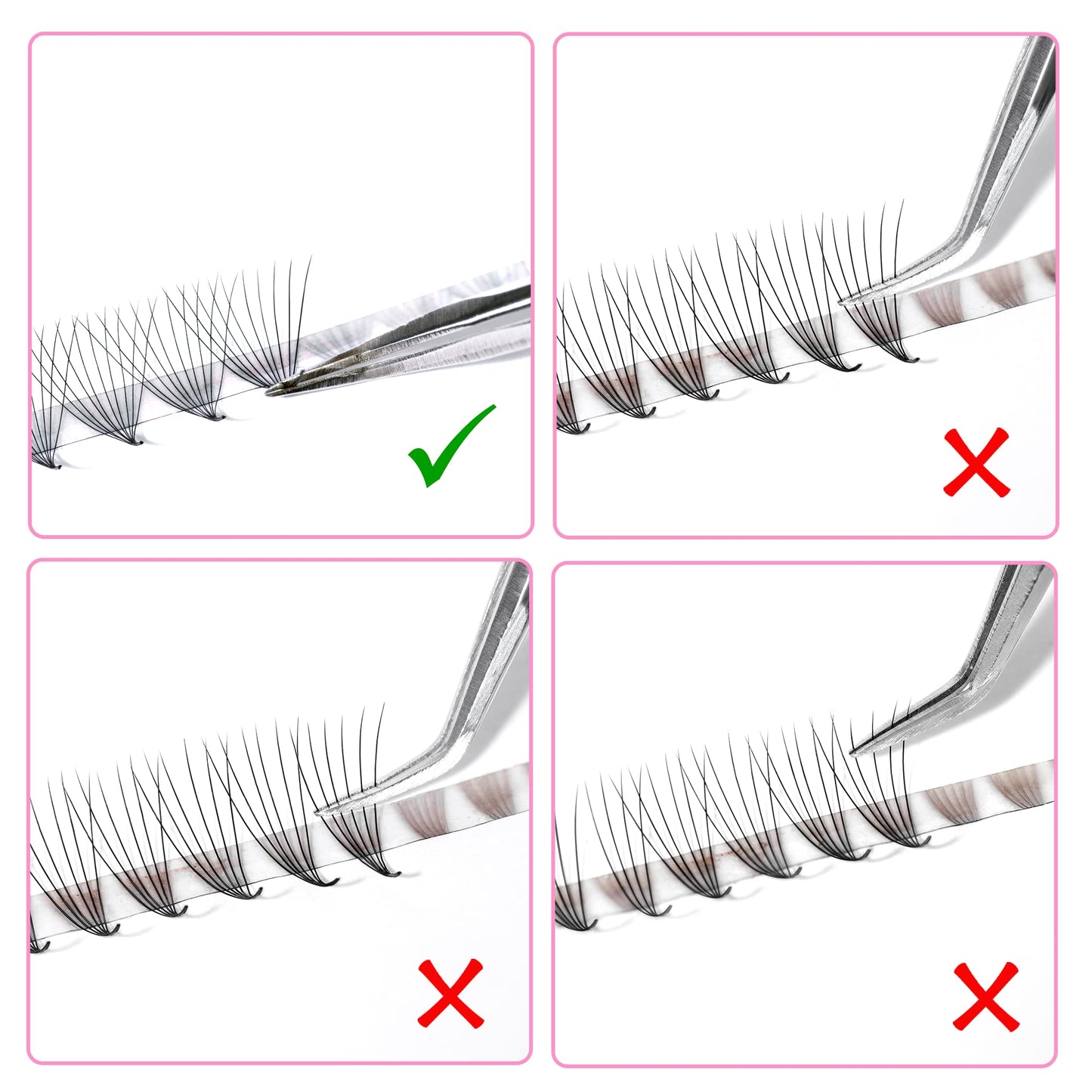 LAVISLASH 500 Ultraspeed Promade Fans Handmade Volume Eyelashes | Ultra Speed Eyelash Extension | 3D To 16D Fans | 0.03/0.05/0.07mm Thickness | C/CC/D Curl | 8-16mm Length(12D-0.05-C-12mm)