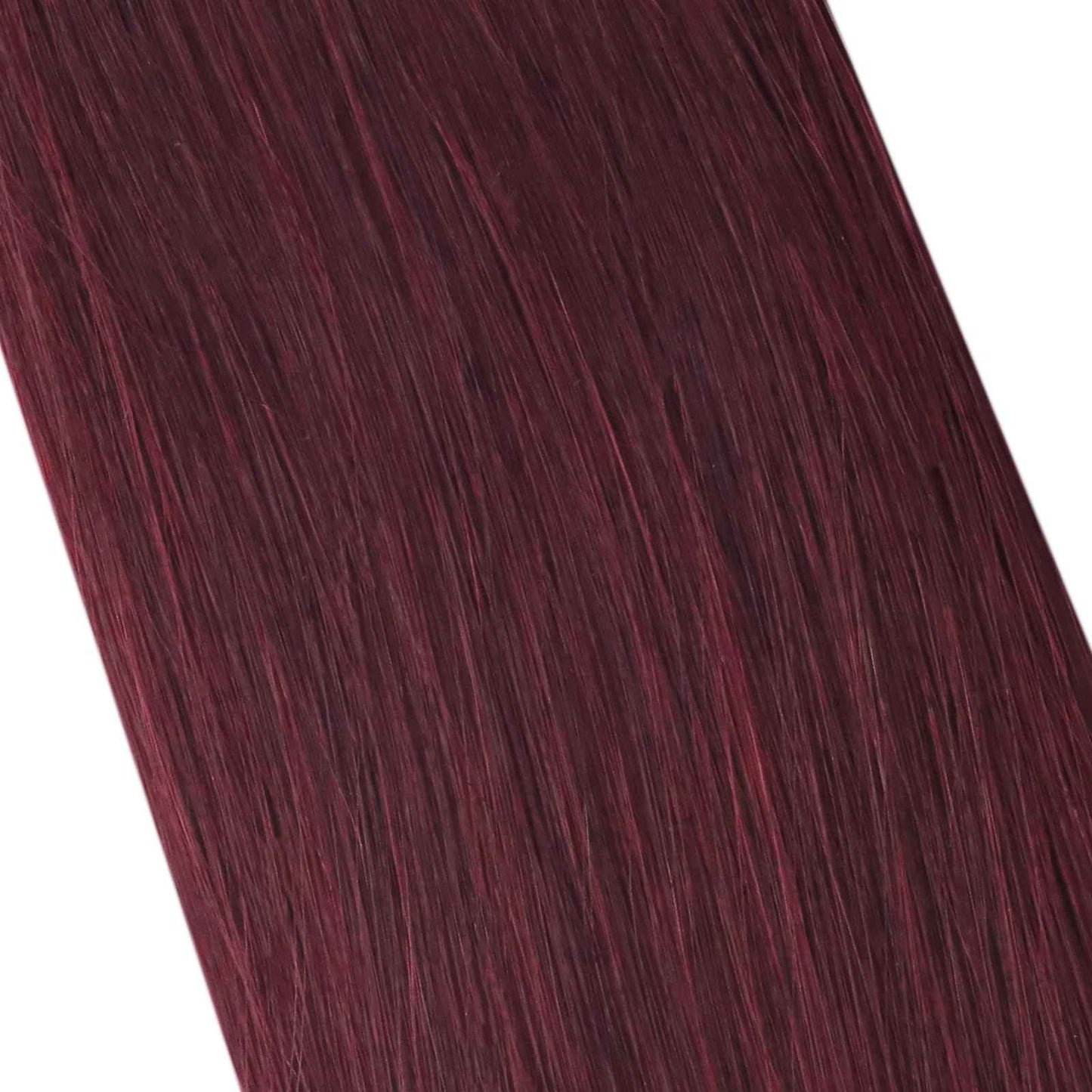 Moresoo Burgundy Tape in Hair Extensions Human Hair Invisible Tape in Extensions Real Hair Wine Red Extensions Glue in Human Hair Seamless Extensions Straight #99J 20pcs 40g 14 Inch