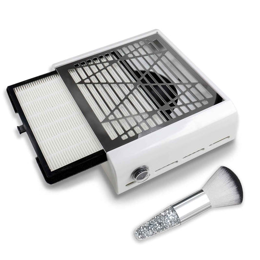 BQAN Nail Dust Collector, 40w Dust Collector Nail Tech Supplies, Dust Extractor with 1 Pc Dust Brush, Vacuum Dust Collector Fan Nail Tech Must Haves