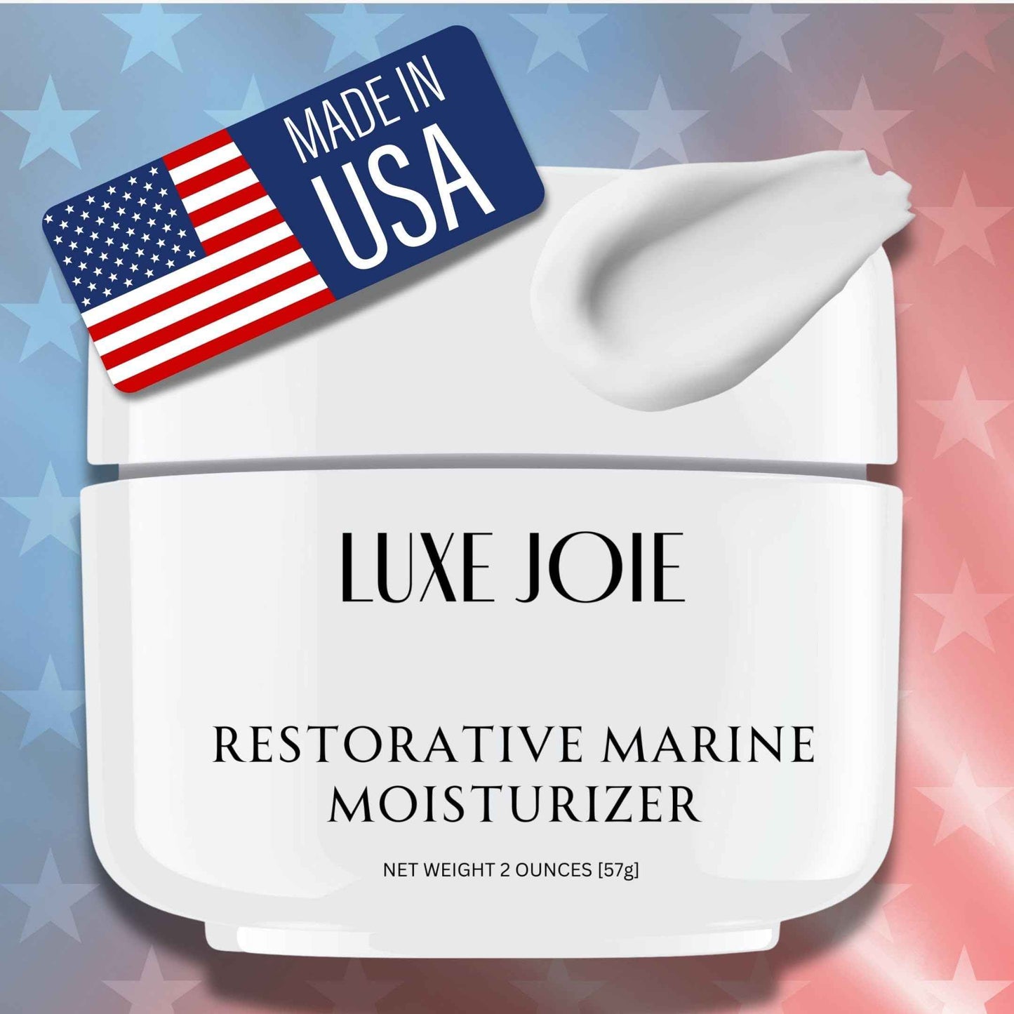 LuxeJoie Restorative Marine Moisturizer, 2 Ounces, Face Cream