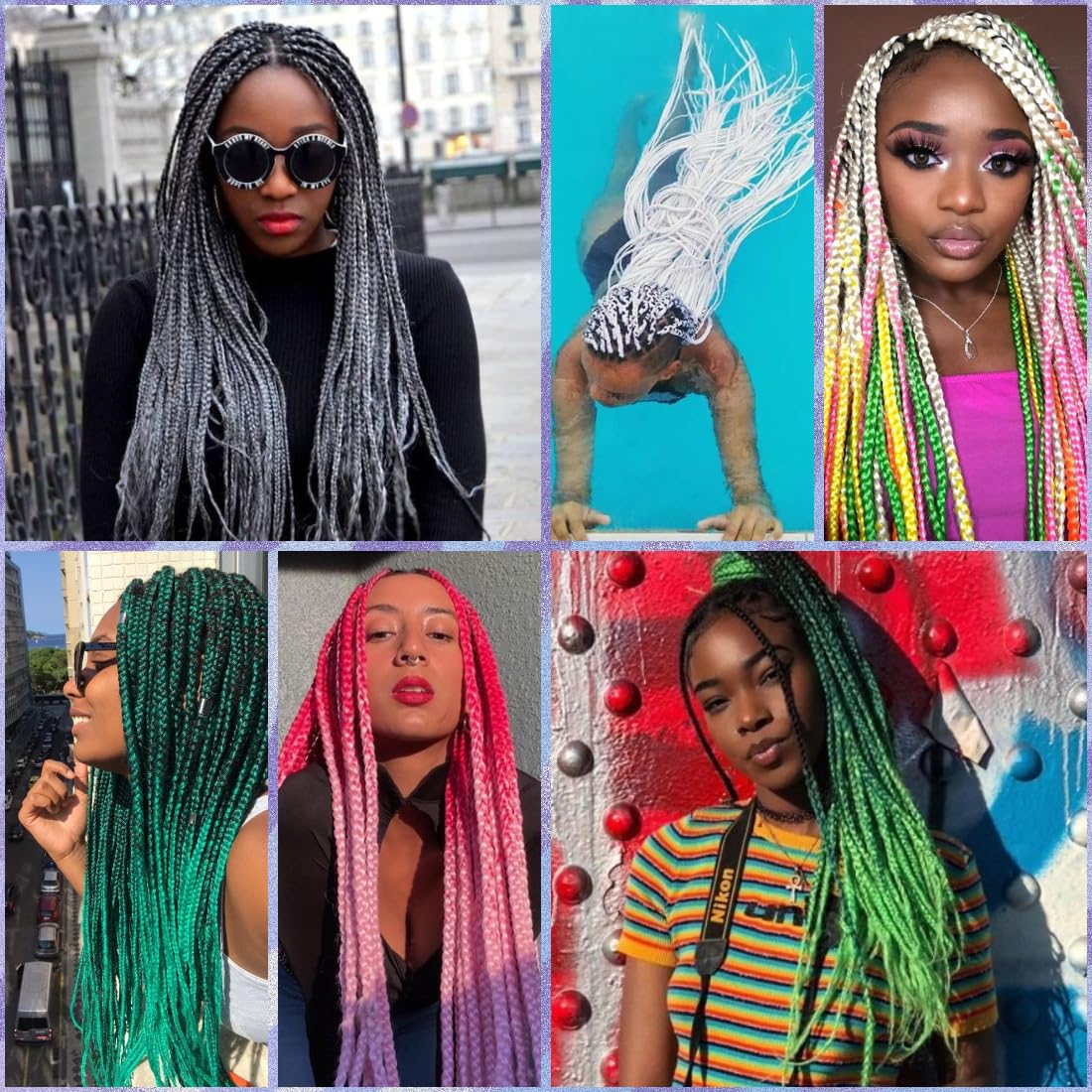 DOREN Jumbo Braiding Hair Extensions for Black Women Synthetic Crochet Braids Hair DIY Box Braids 100g/pc 3Packs/Lot(24Inch, A20 Tangerine Color)