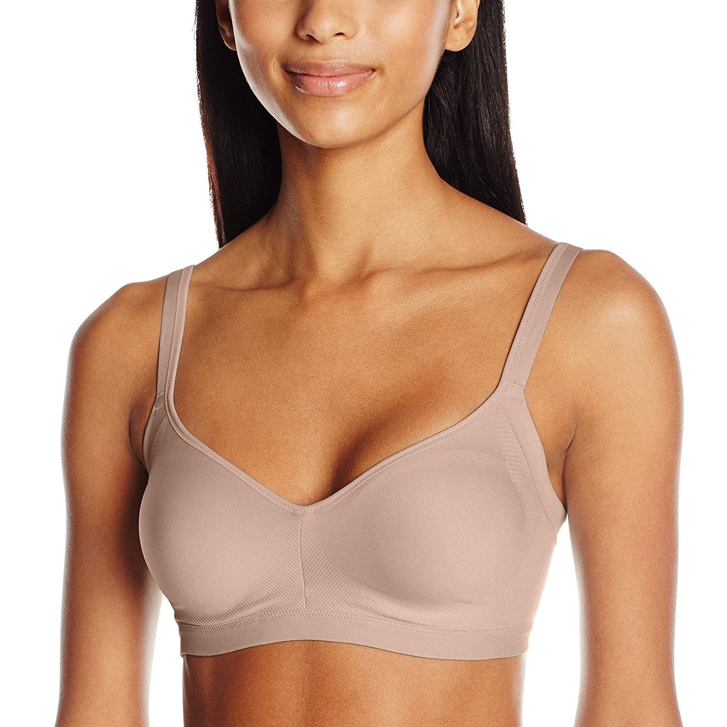 Warner's womens Easy Does It Underarm Smoothing With Seamless Stretch Wireless Lightly Lined Comfort Rm3911a Bra, Toasted Almond, X-Small US