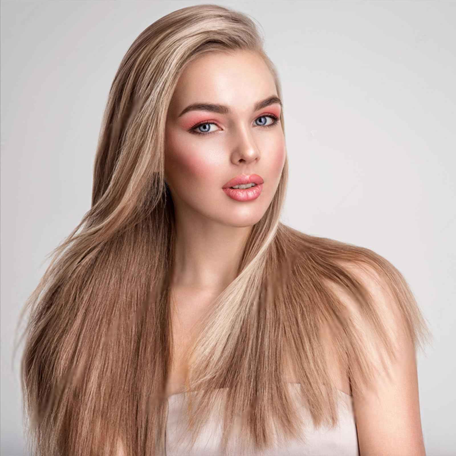 K&K Thermal Brush Heated Round Brush - Blowout Look Volumizer with 1.7 inch Heated Round for Hair Styler Tool Hair Straightener and Curler 2 in 1 Dual Voltage Temperture Contronal (Pink, 1.7 Inch)