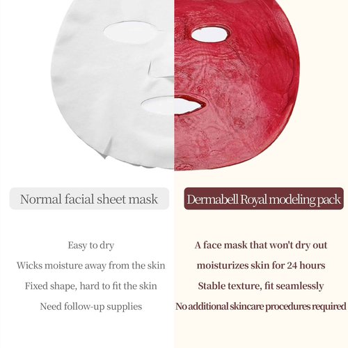 Dermabell jelly mask Rose 500g Facial Mask Premium Hydrating Cooling Korea Face Mask jelly mask face masks skincare Cleansing Facial Mask