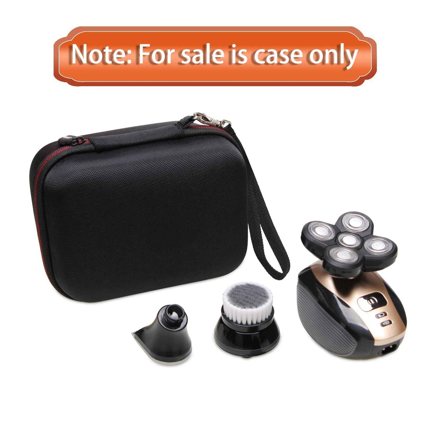 LTGEM Electric Shaver Case Compatible with FlexSeries Electric Head Hair Shaver, Bald Head Waterproof Razor Cases-Travel Protective Carrying Storage Bag (Only Case)