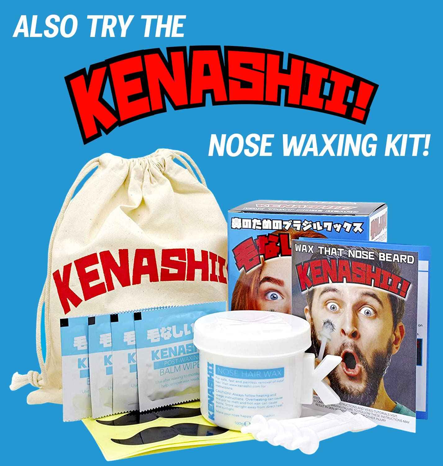 Grip’n’Rip Nose Waxing Sticks from Kenashii, Bespoke Nasal Wax Applicators for Easy and Effective Nose Hair Removal, Wax and Wipes Sold Separately
