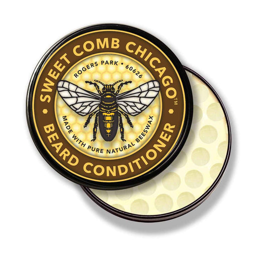Beeswax Beard Conditioner: NATURAL Refreshing Beard Care, STRENGTHENS and SOFTENS Beards & Mustaches - Leave in Conditioner. Great for Father's Day, Birthdays and Christmas Gifts 4 oz