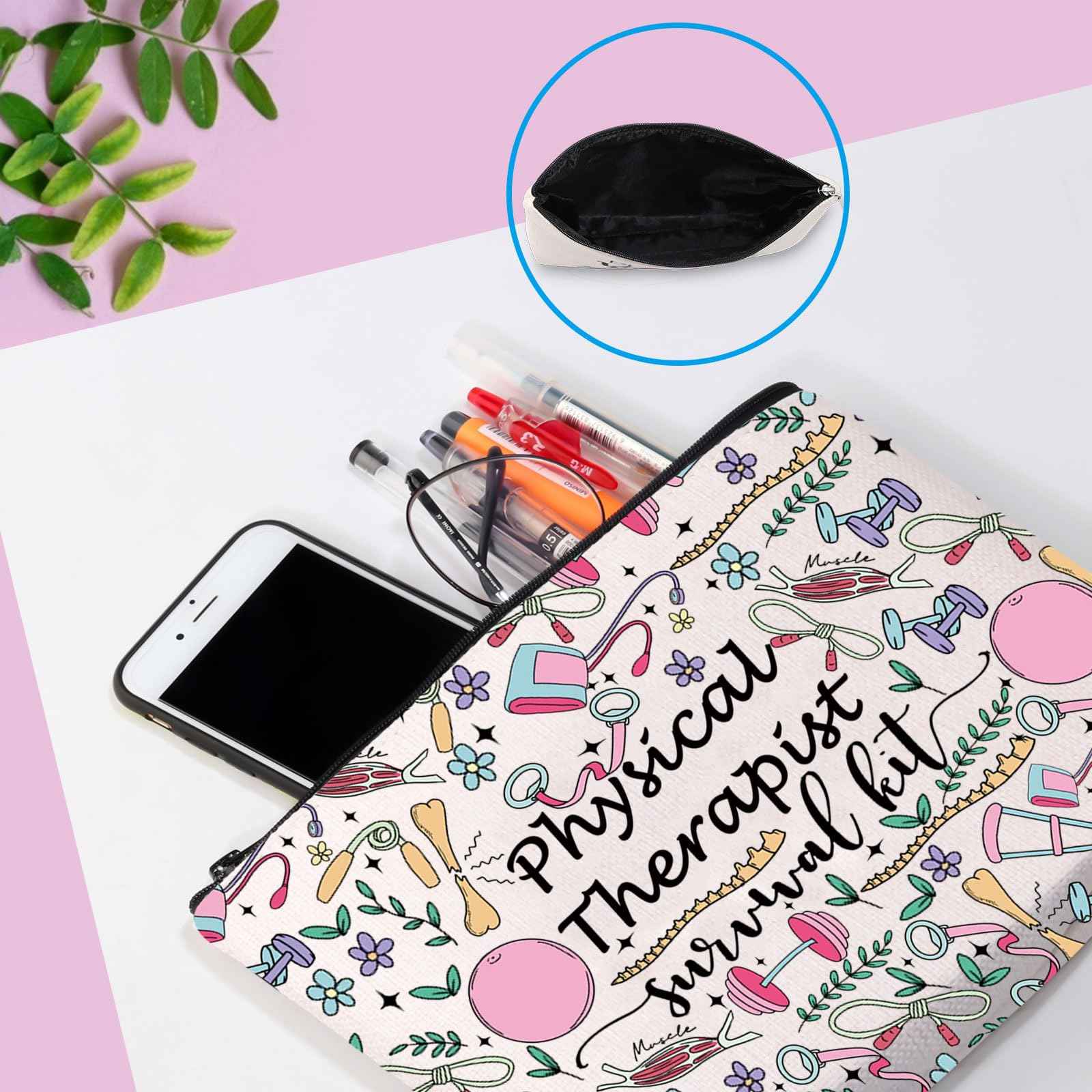 GJTIM Physical Therapist Gift PT Appreciation Thank You Gift Physical Therapist survival kit Makeup Bag (Survival Kit PT 2)